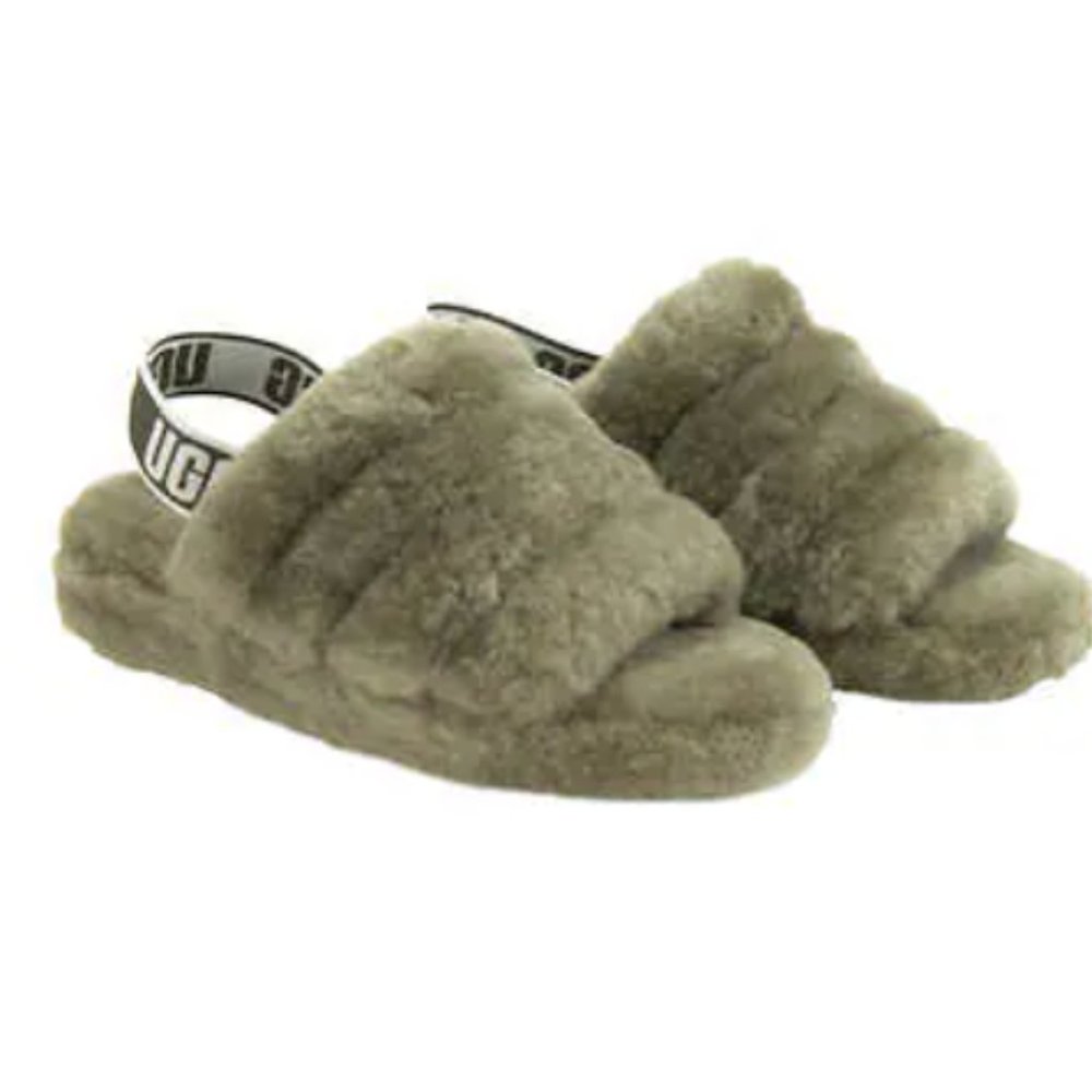 Fluff Yeah Slide Sandal Size 8 Olive Green